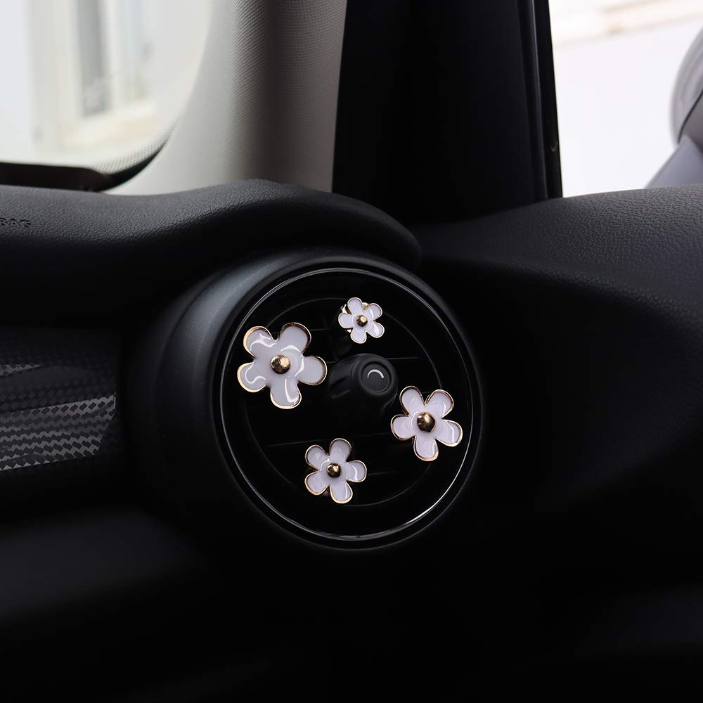 Amazon.co.jp: 魅力的な車の装飾 美しい デイジーの花 車 エアコン